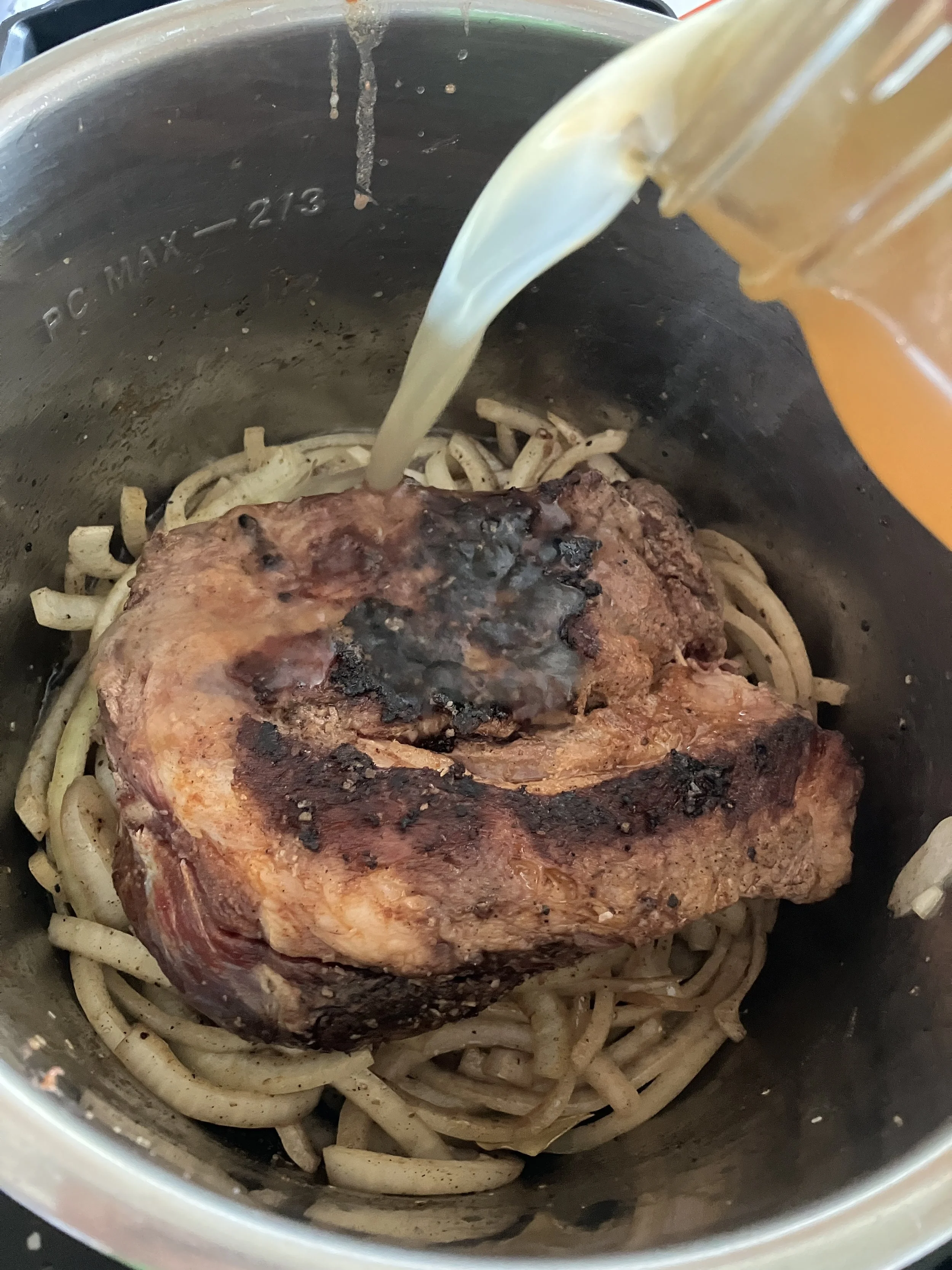 Weeknight “Instant” Pot Roast (from frozen!) — Browning Beef