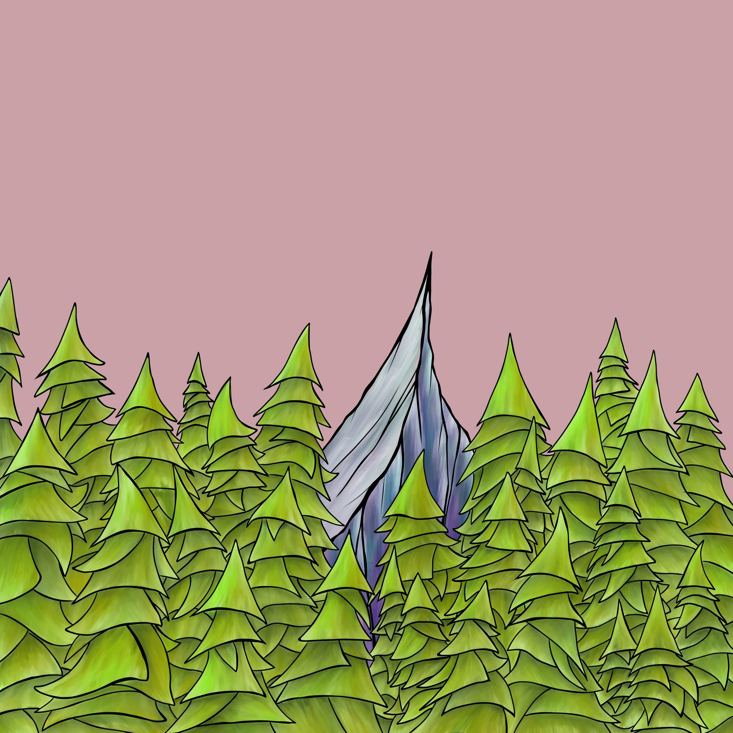 2025-03-09 Mountain Through the Trees.JPG