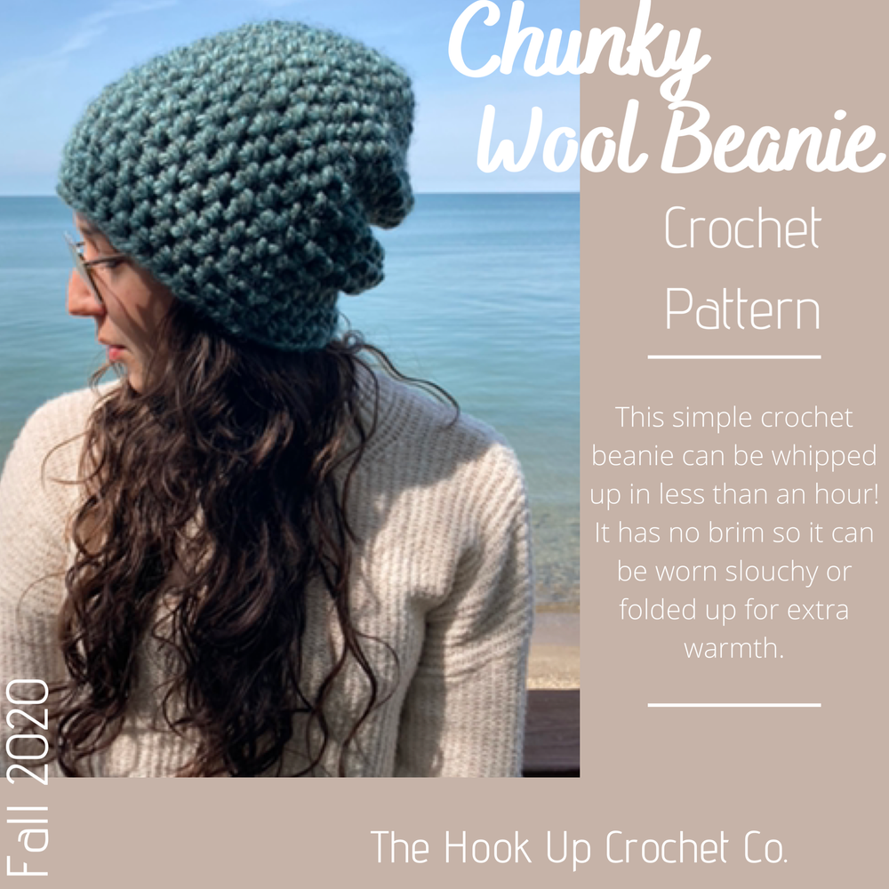 Easy Breezy Easy Beanie Crochet Pattern Super Bulky Free Beanie