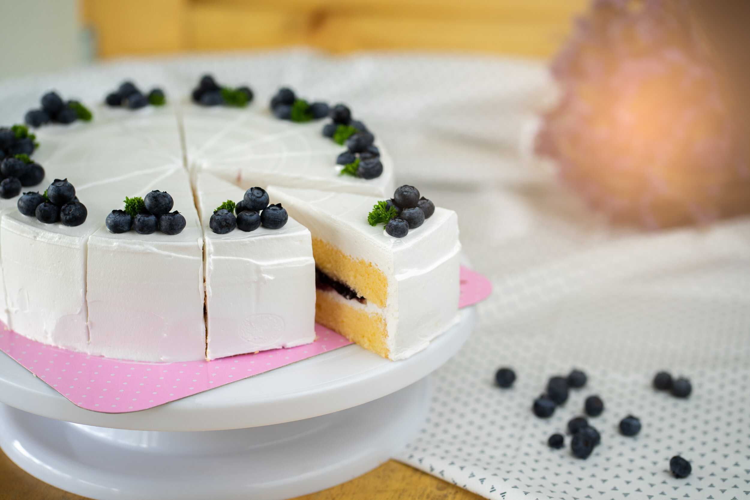 Vanilla Blueberry Cake