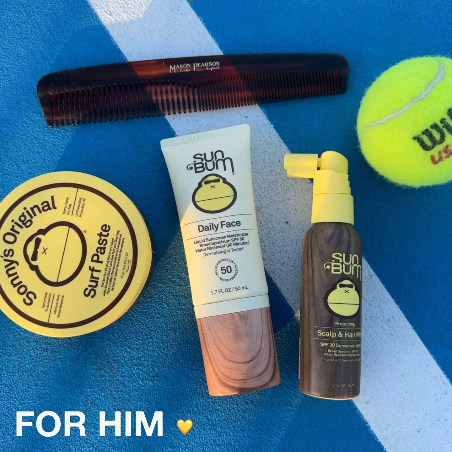 ❤️ for your sweetie. A simple everyday routine. #spfeveryday @sunbum @masonpearson_usa
#australianusopen #auopen2026
