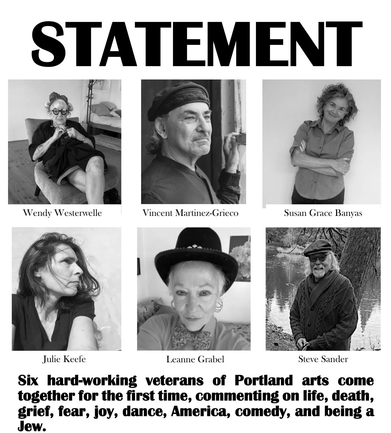 STATEMENT: A Show About Life, Death, America, Comedy and More!