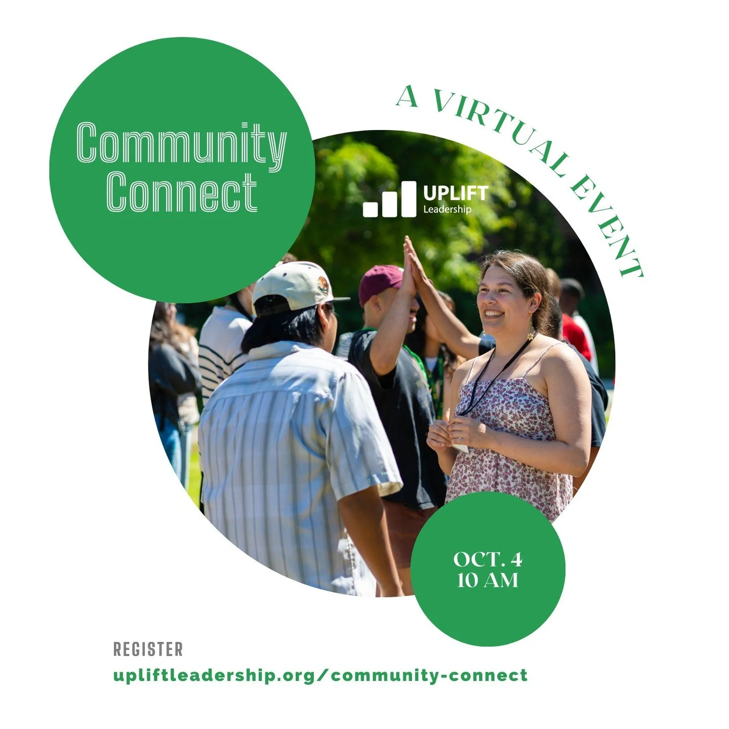 Next month, UPLIFT Leadership is hosting Community Connect... We want to hear your feedback, input, and ideas as we embark on the next chapter. 
This free virtual event is open to students, volunteers, partners and new friends of UPLIFT.
www.uplift