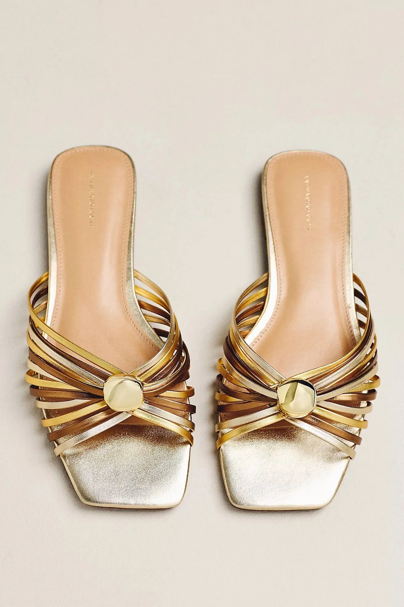 Mixed Metallic Sandal