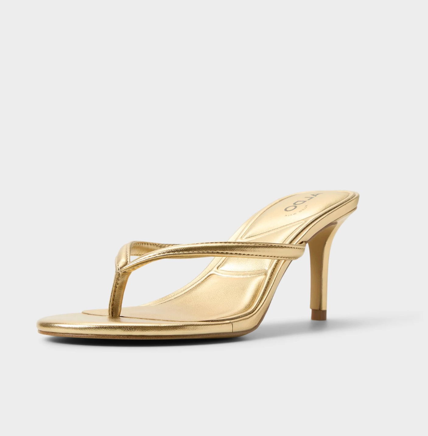 Metallic Gold Heeled Sandals