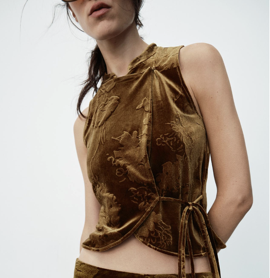 Zara Velvet Top for the Fall 2026 Women’s Fashion Trend