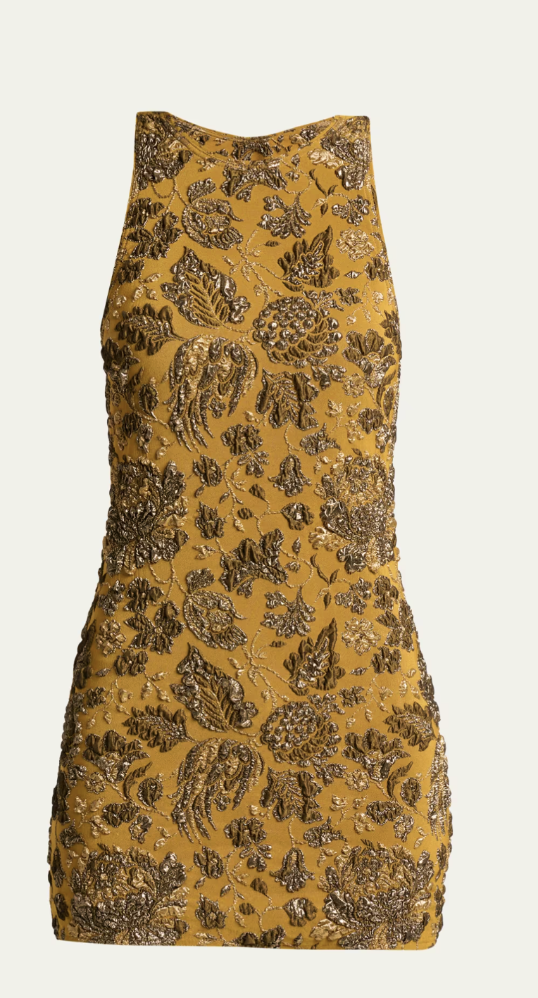 Saint Laurent Brocade Mini Dress for Fall 2026