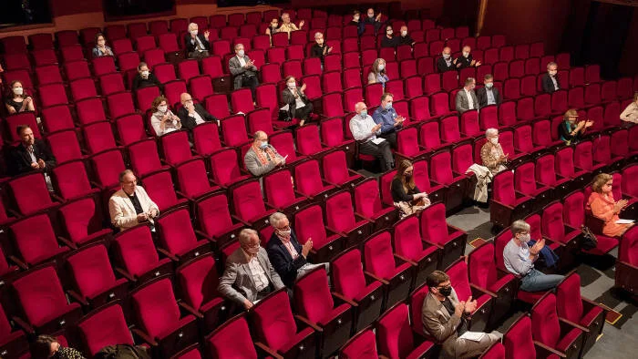 Social distancing at a classical concert in Wiesbaden, Germany, May 2020 (Photo credit: New York Times/ Redux/Eyevine)