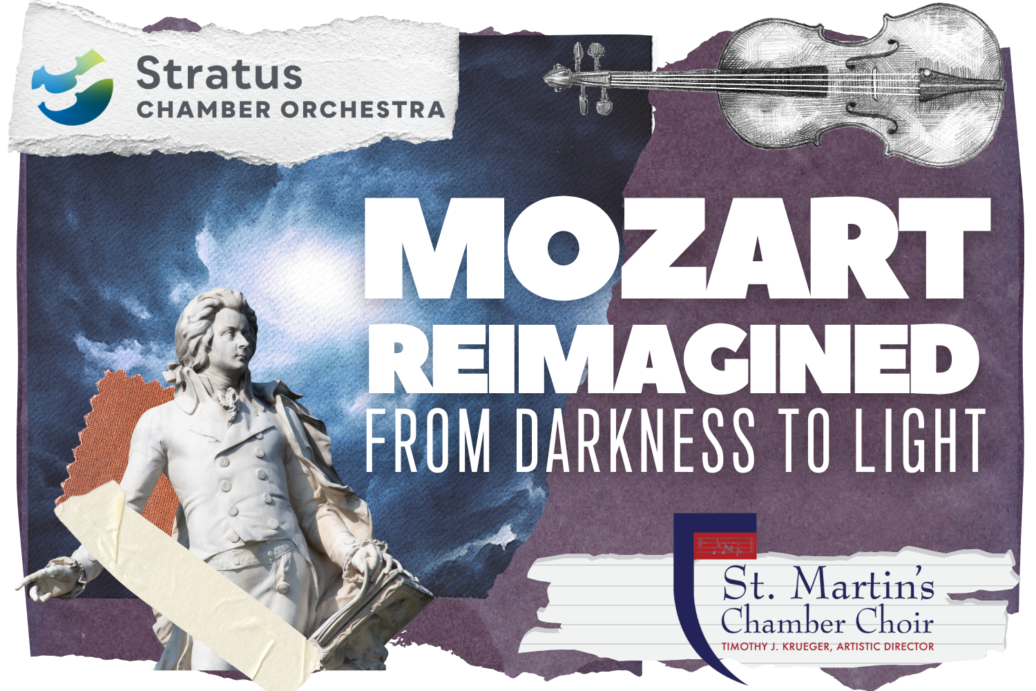 Mozart Reimagined: From Darkness to Light - Stratus Chamber Orchestra &amp; St. Martin's Chamber Choir