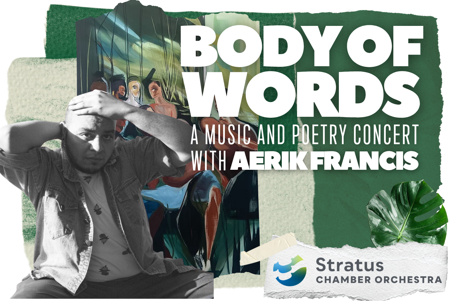 March 13, 2027 - Brighton - 
Stratus Chamber Orchestra brings poetic inspiration to music with Adams County Poet Laureate Aerik Francis and guests.