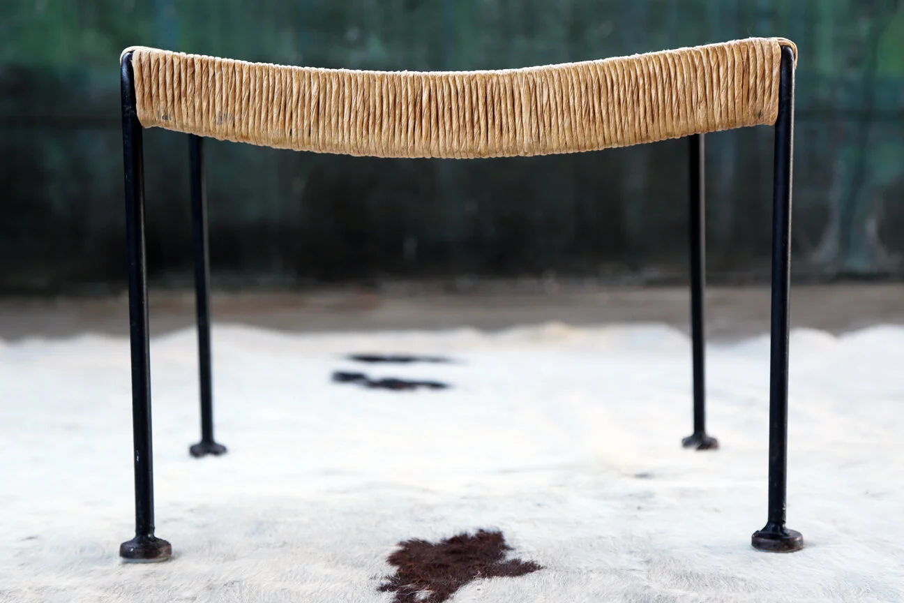Mid_Century_ArthurUmanoffStoolWoven_Rush_and_Iron2.JPG