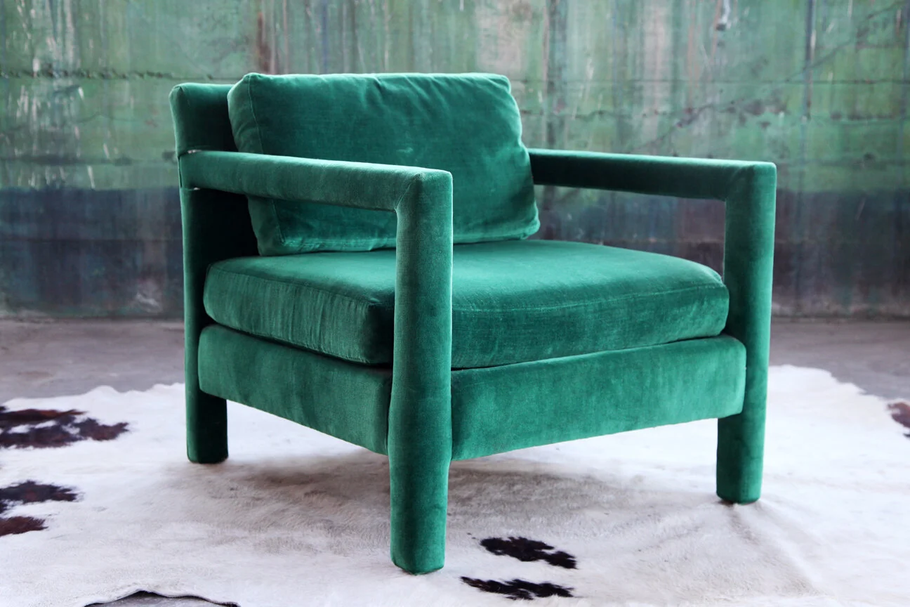 MiloBaughmanParsonsChairGreenVelvet.JPG