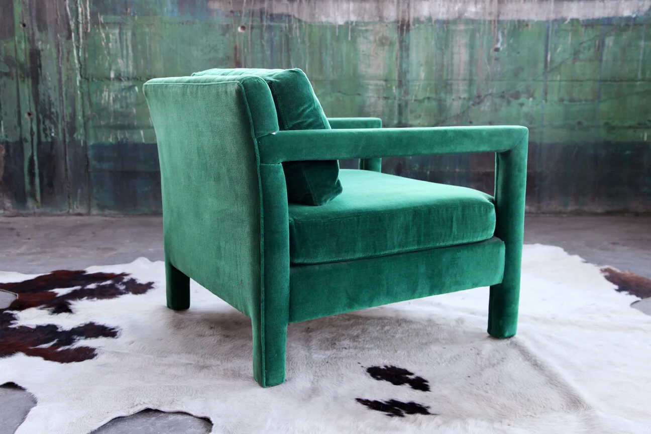 MiloBaughmanParsonsChairGreenVelvet2.JPG