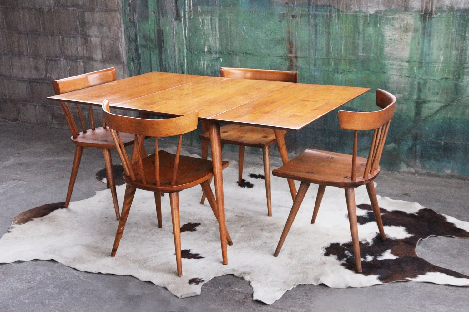 EXQUISITE Paul McCobb Planner Group Winchendon Dining suite set chairs  Drop Leaf Table STUNNING Mid Century Orig Vintage 1950s MCM — Catch 