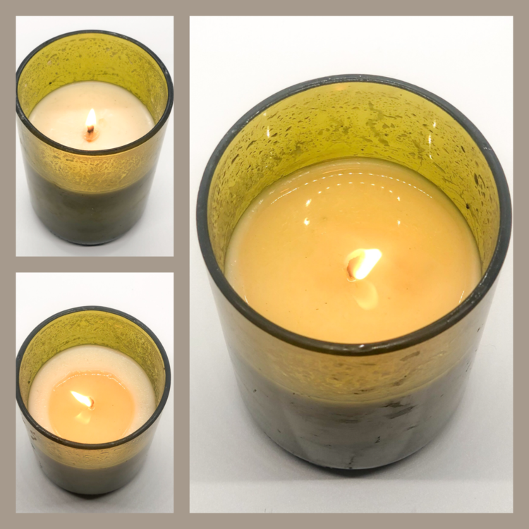 If I had blown out this candle an hour into burning on the bottom left picture it would have began a tunneling effect in the center of the candle; but allowing this candle to burn for just over 3 hours ensured the melt pool covered the surface for a…
