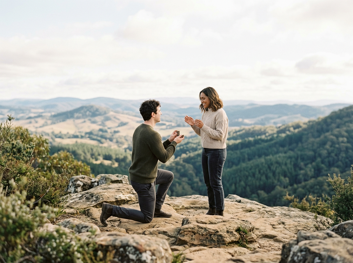 Mount Macedon Proposal captured by Proposal Photographer