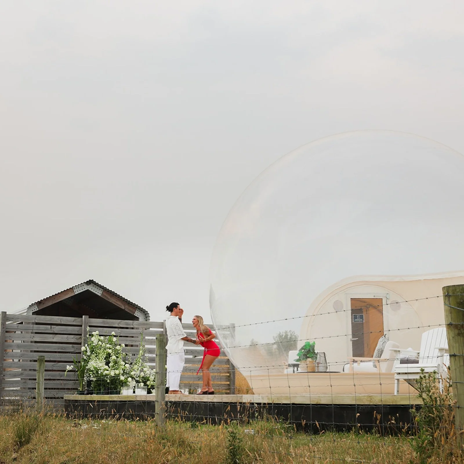 The &ldquo;WE&rsquo;RE ENGAGED&rdquo; smiles say it all 🥹🤍

From the hidden setup to the private proposal moment, this experience at Bubble Retreats was pure magic.

Honoured to be the exclusive trusted stylist for proposals at Bubble Retreats ✨💍
