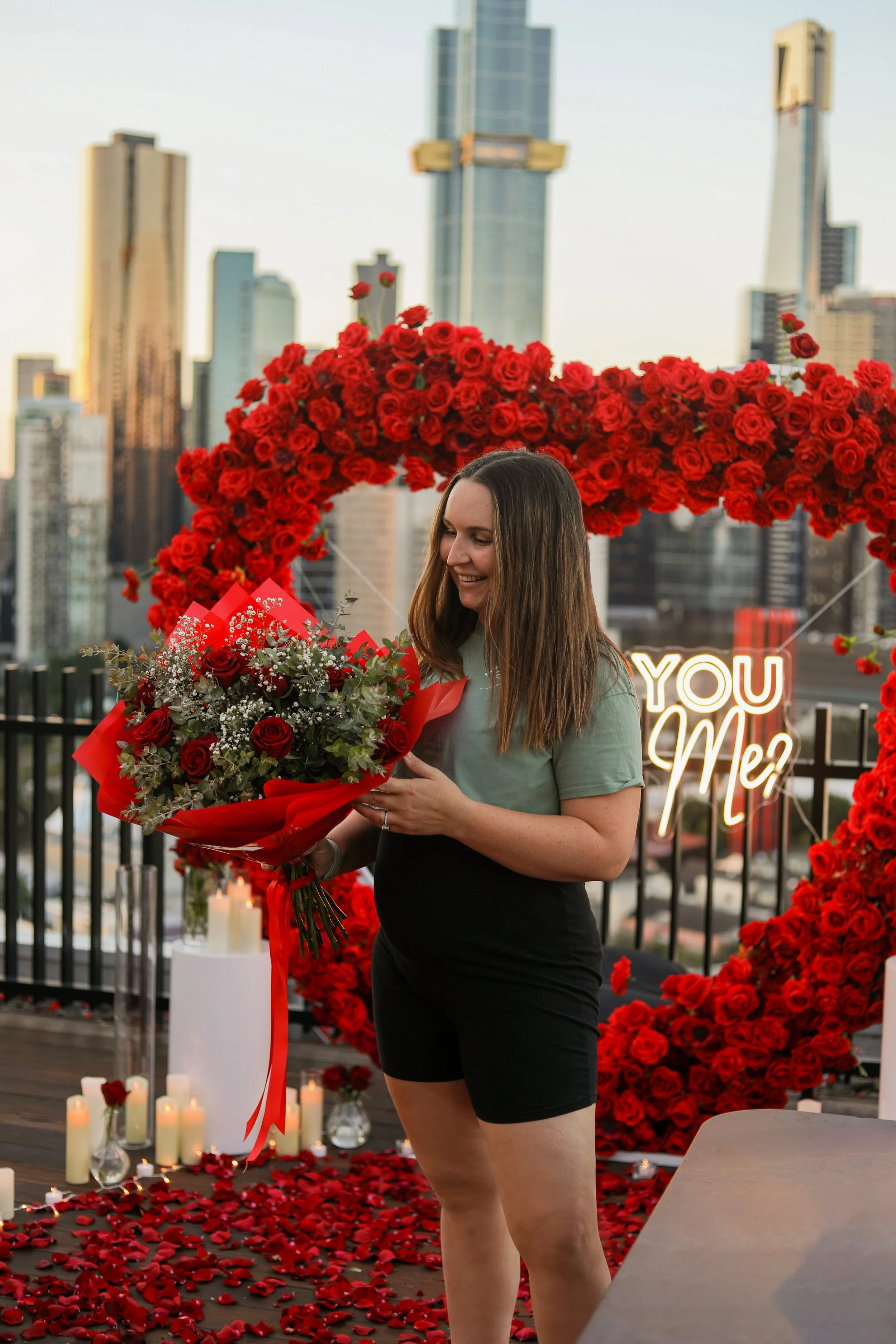 Proposal Planner in Melbourne Setting Up Luxury Proposal Set Ups