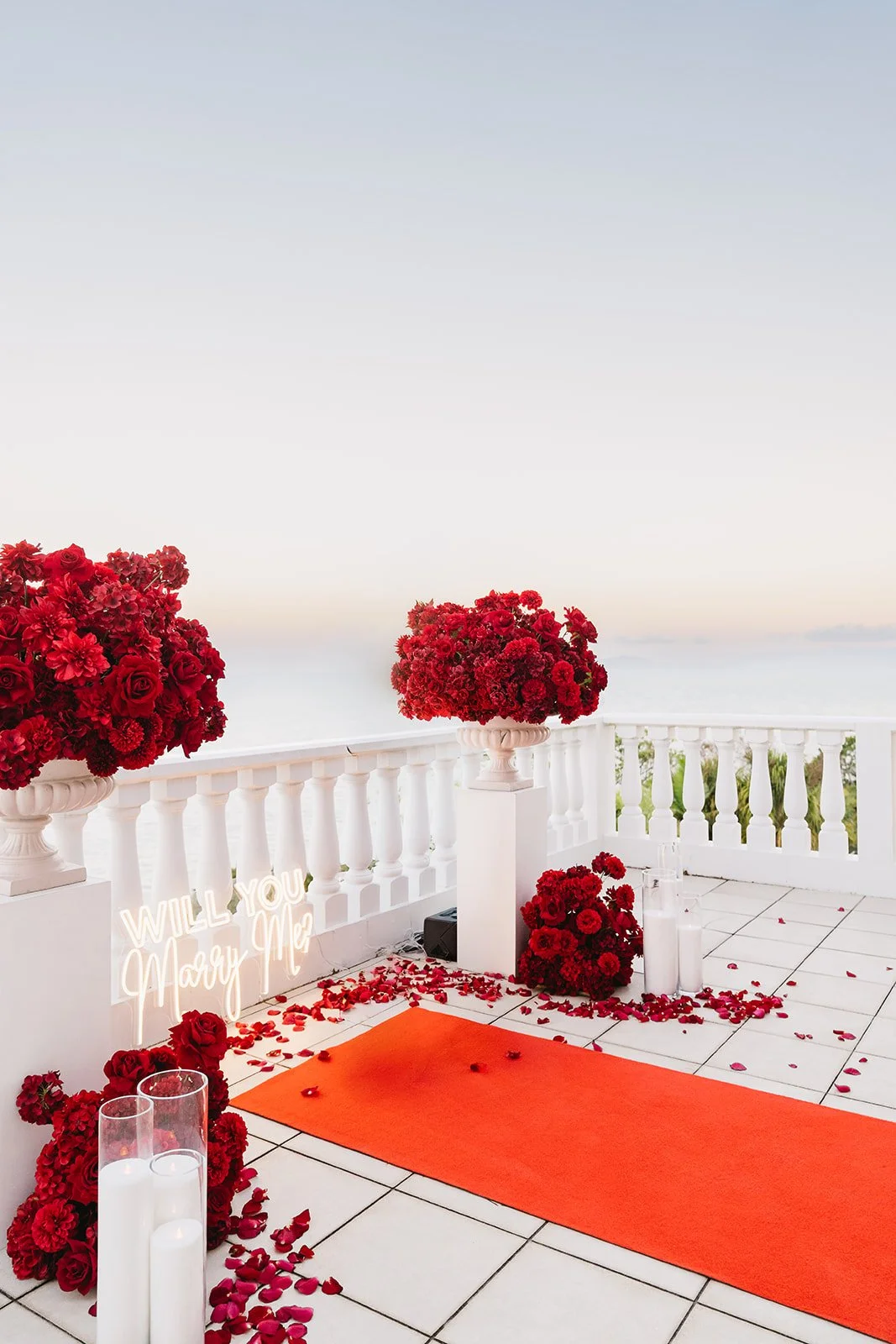 Luxury Proposal Set Up in Cairns at A Villa Gail