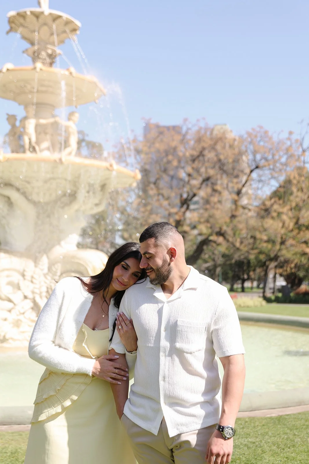 Carlton Garden Proposal shot by Melbourne Proposal Photographer