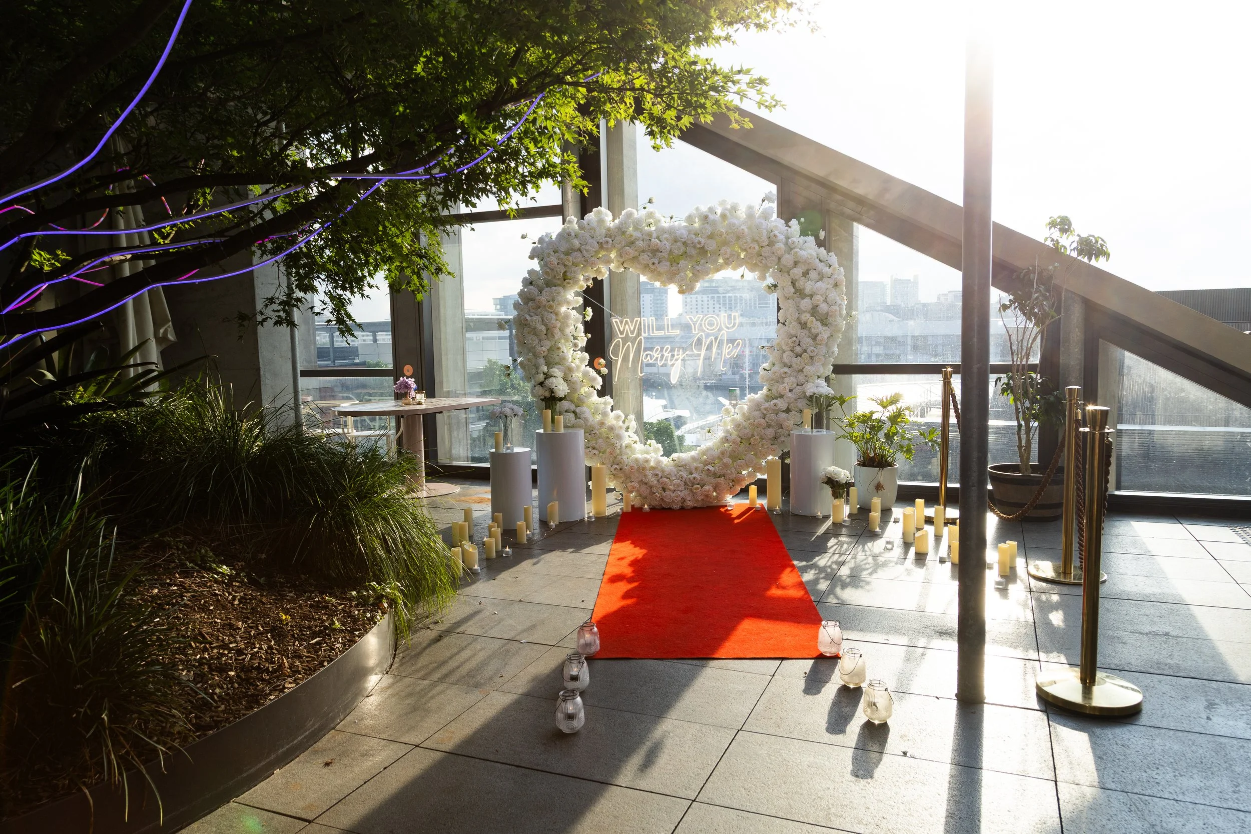 Rooftop Proposal In Sydney by Perfect Proposals AU