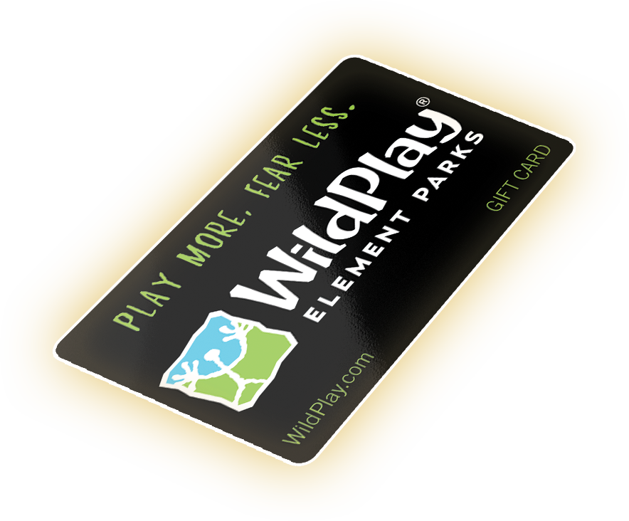 Image of a WildPlay Element Parks gift card.