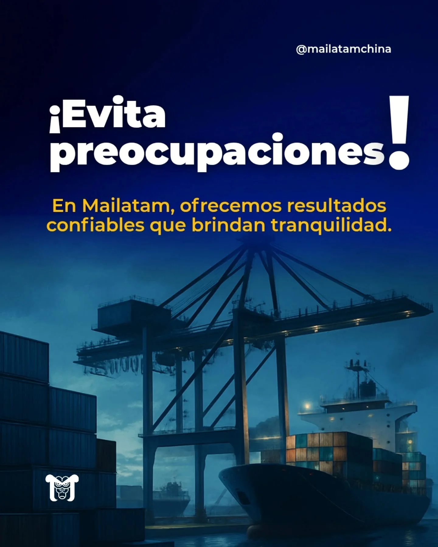 &iquest;Importas desde China y quieres evitar dolores de cabeza?

En Mailatam nos encargamos de todo para que tus env&iacute;os lleguen seguros, a tiempo y sin sorpresas. 🚢📦

Conf&iacute;a en un equipo que te brinda tranquilidad, transparencia y re