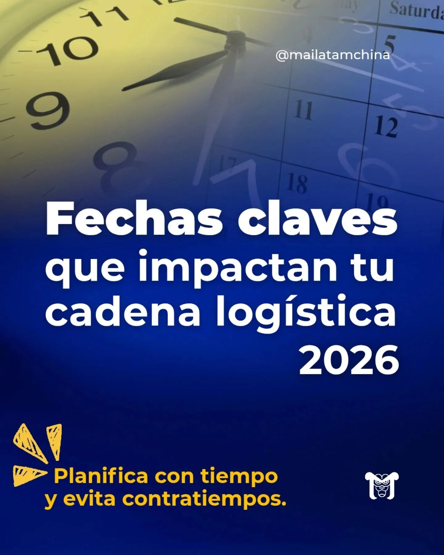 ​🇨🇳 ​Si importas de China, sabes que el calendario no perdona.

Un feriado mal calculado puede significar 2 semanas de retraso y miles en costos extra. 📉

Desliza para conocer las fechas cr&iacute;ticas de este 2026 y nuestras recomendaciones para