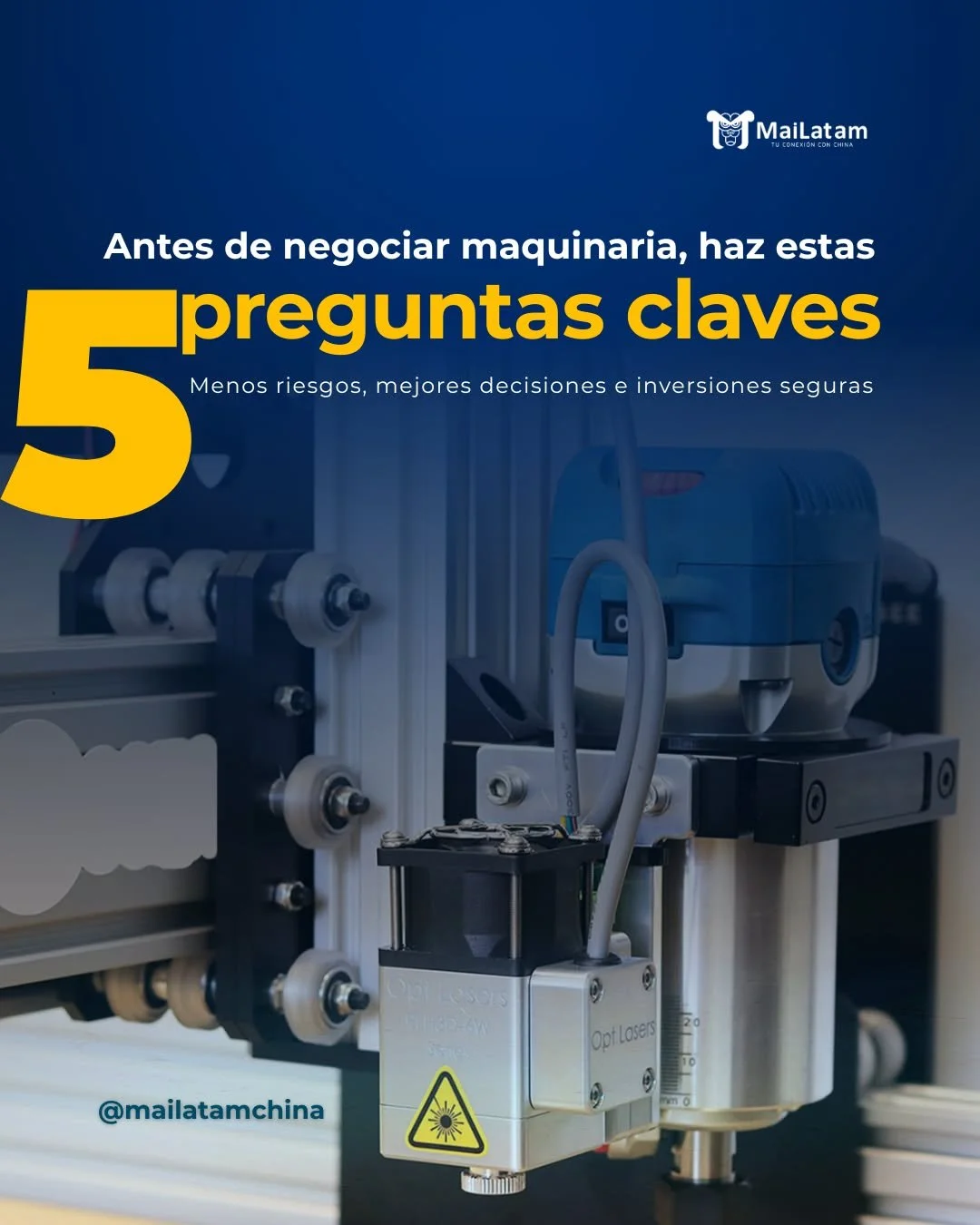 Importar maquinaria pesada desde China es una decisi&oacute;n estrat&eacute;gica.

La diferencia entre una inversi&oacute;n rentable y un problema operativo est&aacute; en las preguntas correctas antes de pagarle a tu proveedor.

En MaiLatam, te expl