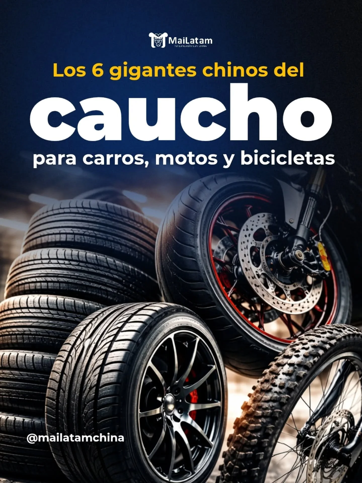 ❓&iquest;Sab&iacute;as que detr&aacute;s de las marcas de cauchos m&aacute;s famosas del mundo est&aacute;n estos 6 gigantes chinos? 🇨🇳

Importar cauchos no es solo cuesti&oacute;n de precio; es cuesti&oacute;n de respaldo y tecnolog&iacute;a.

En 