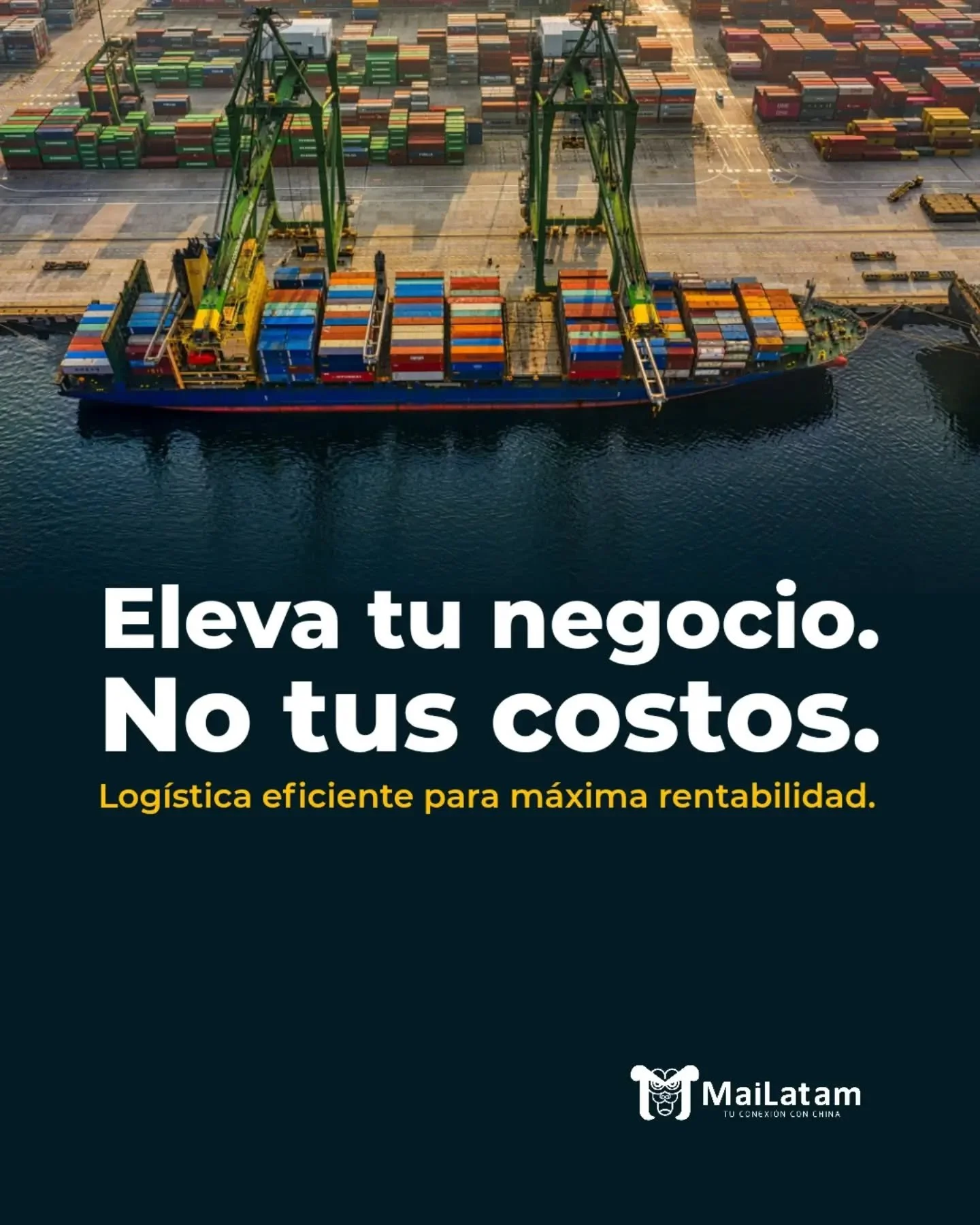🇨🇳 📈 Tu rentabilidad no se negocia. 

Se dise&ntilde;a desde China.

Importar no es solo mover mercanc&iacute;a; es optimizar la inversi&oacute;n para potenciar tu crecimiento. 

En MaiLatam, trabajamos por el control operativo y financiero que tu