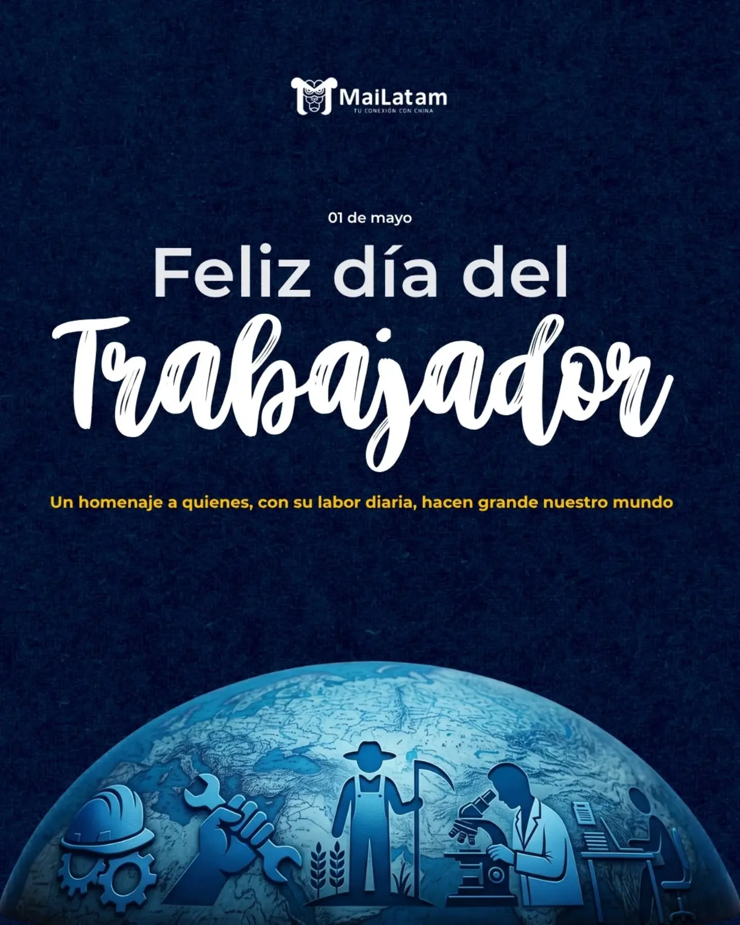 Hoy, 1 de mayo, rendimos homenaje al esfuerzo, la pasi&oacute;n y el compromiso de cada persona que, con su labor diaria, construye un futuro mejor.

 Desde cada rinc&oacute;n del mundo hasta cada profesi&oacute;n, el trabajo no tiene fronteras. 

&i