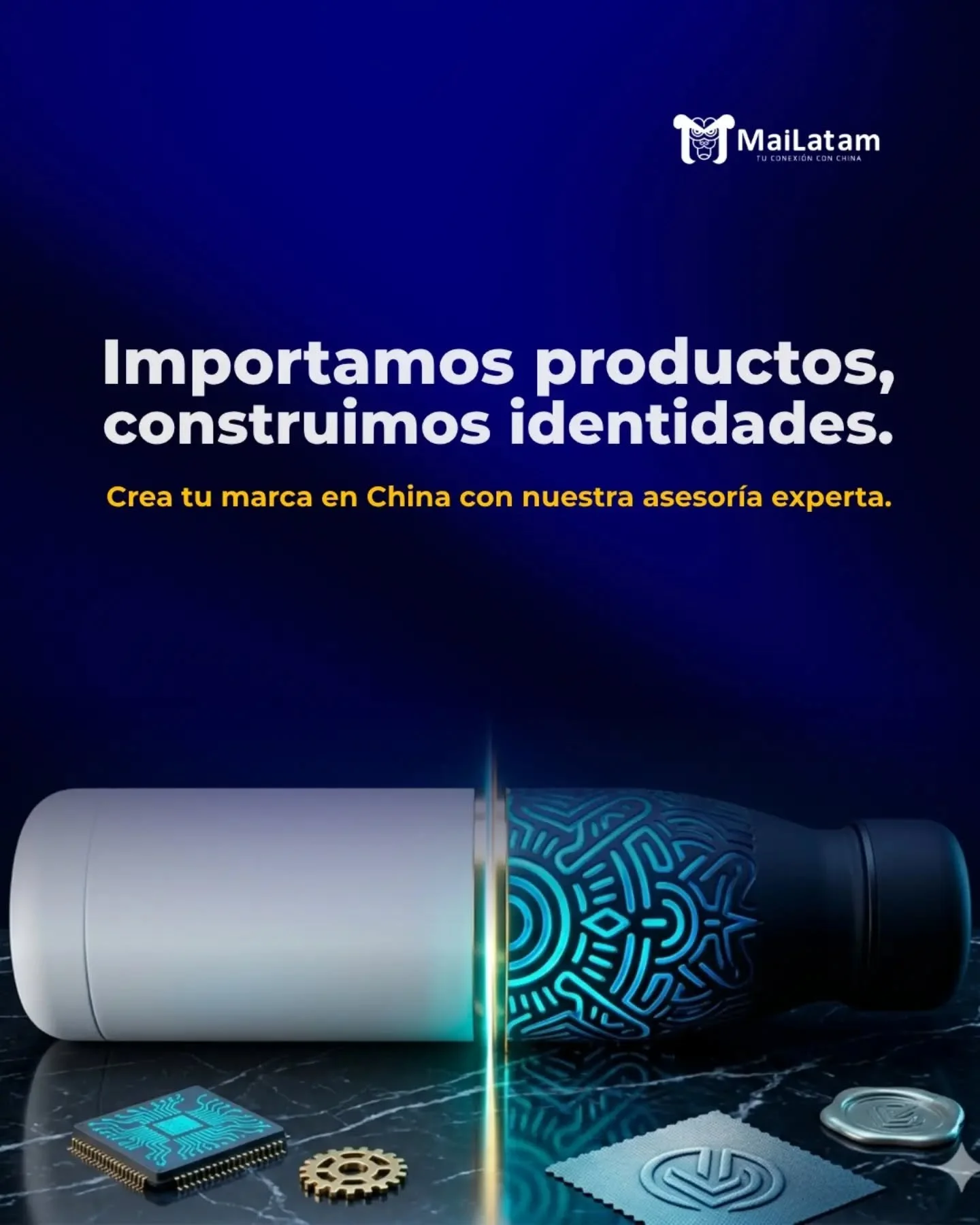 Tener un producto de calidad es solo el primer paso; el segundo es darle una voz y una identidad propia. 

En MaiLatam no solo nos encargamos de que tu mercanc&iacute;a llegue a su destino; te acompa&ntilde;amos en el proceso de convertir una idea en