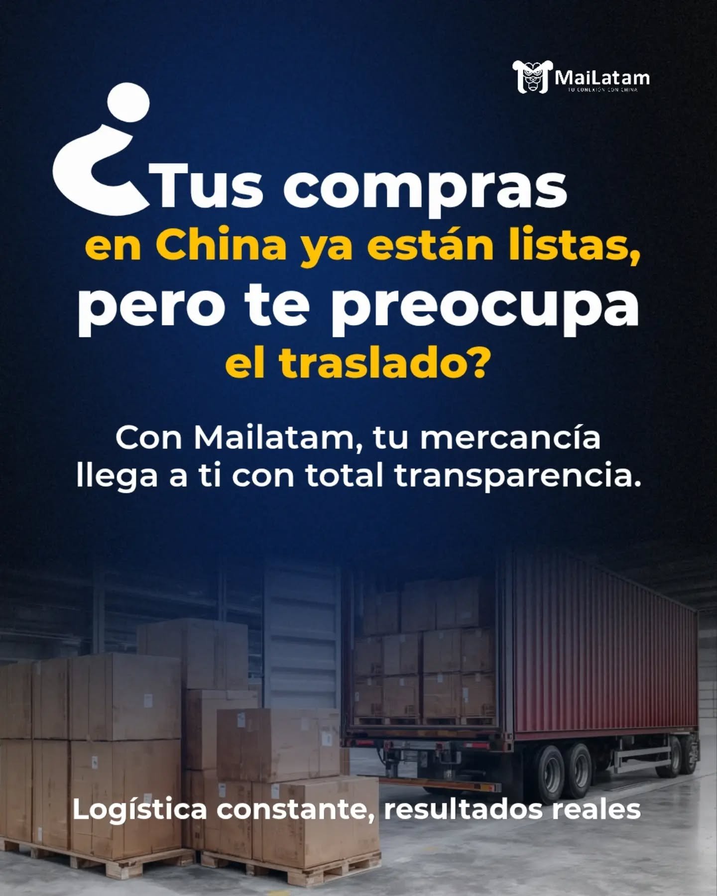 &iquest;Comprar en China fue la parte f&aacute;cil, pero ahora el dolor de cabeza es c&oacute;mo traerlo? 📦🇨🇳

Entendemos que la log&iacute;stica internacional puede generar ansiedad: retrasos, costos ocultos, falta de informaci&oacute;n... 

&iex