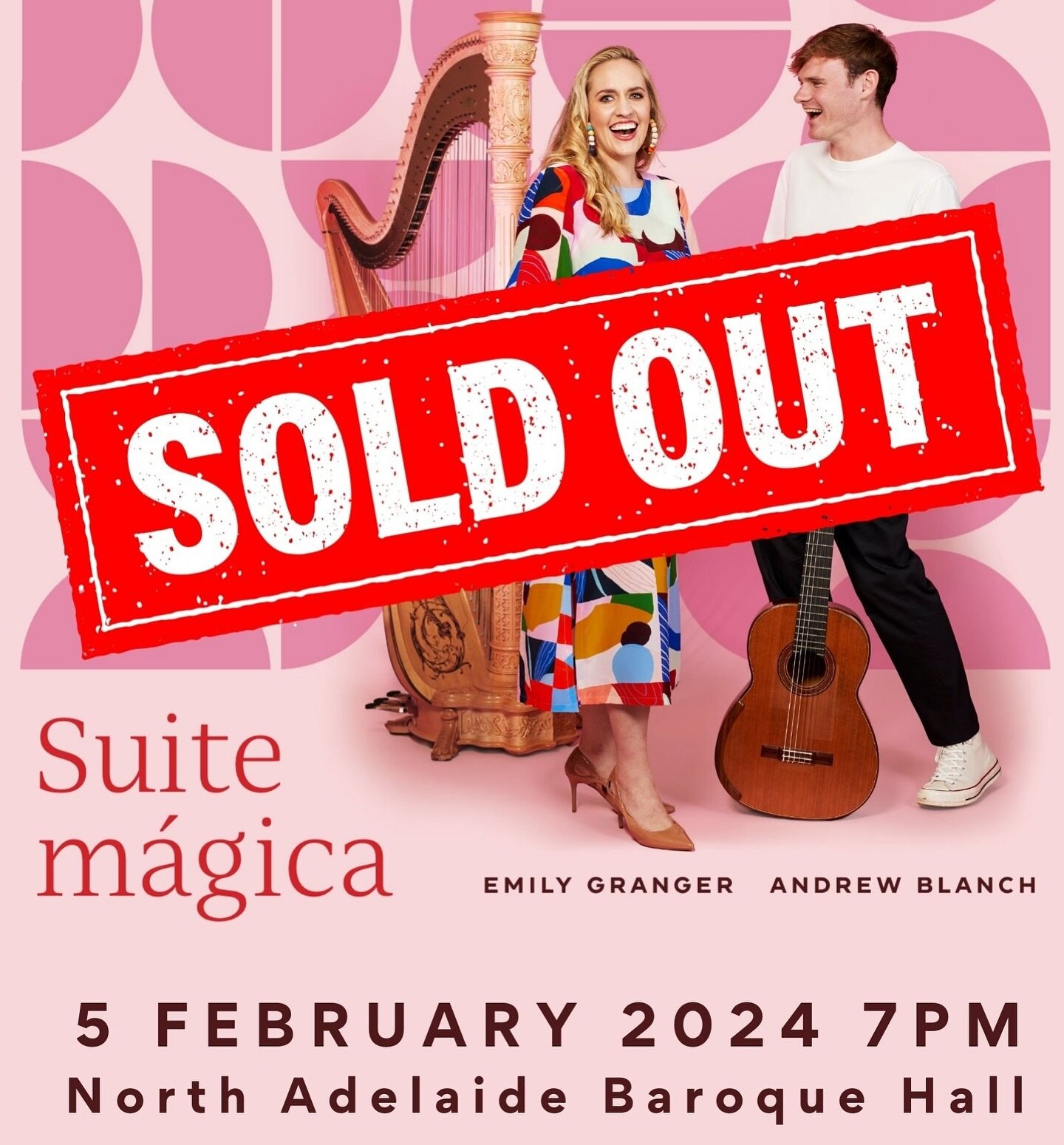 Tonight&rsquo;s performance at @thebaroquehall has SOLD OUT! 

Canberra and Sydney get your tix now as there are only a handful left and they will sell out too! 

@blanchandrew @abcclassic @thebaroquehall #harp #guitar #albumlaunch #tour