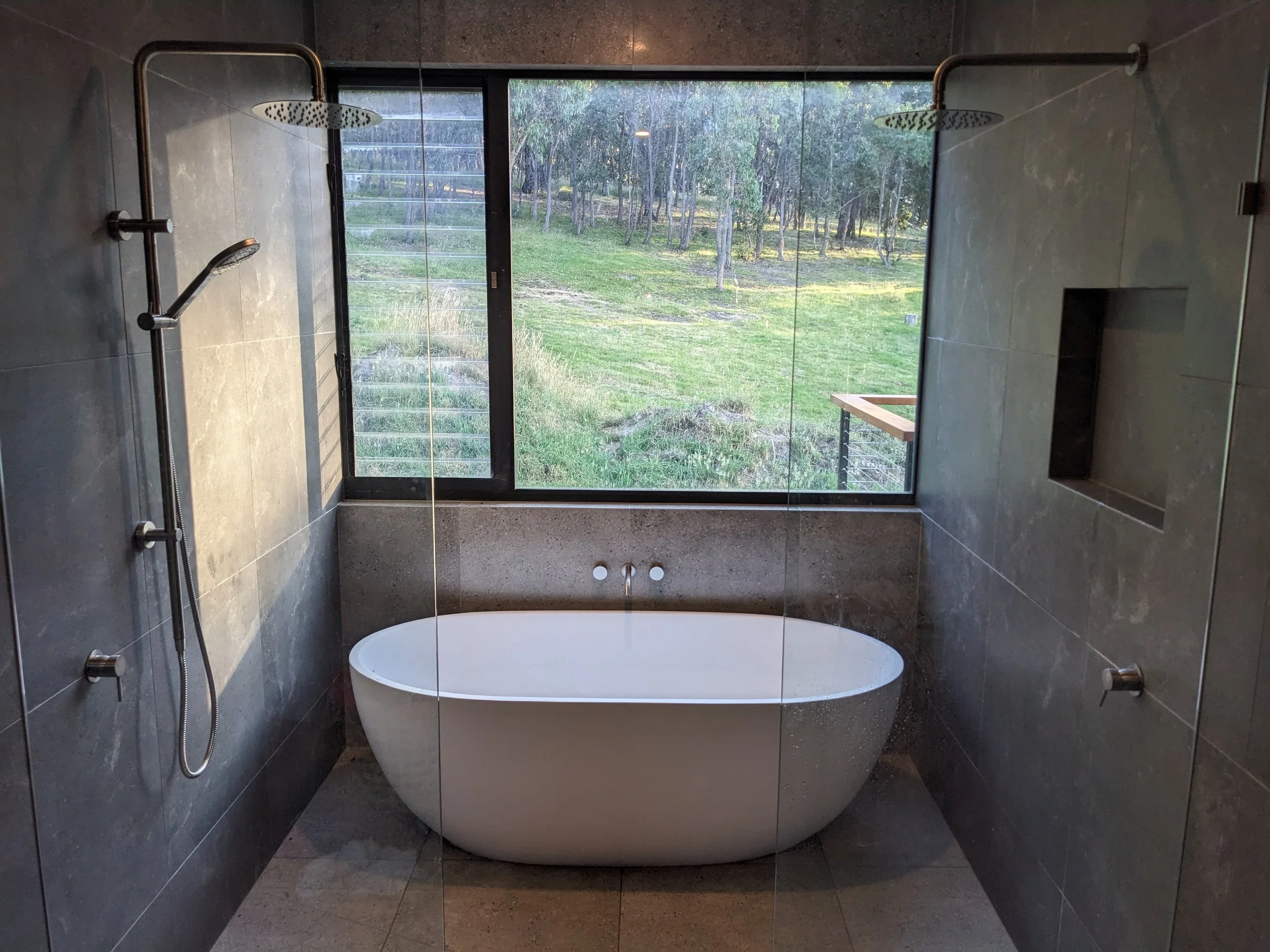 Bathroom Renovation with double showerheads