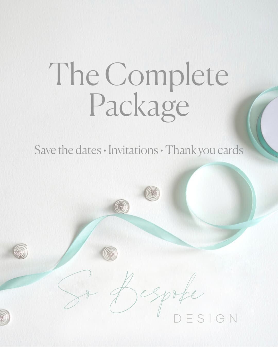 🌿🤍 The Complete Package //
.
All my designs come in Save the Dates, Invitations and Thank you cards so your wedding theme can continue from start to finish. Including Semi-custom and Bespoke designs!
.
Just head to the link in my bio view my websit