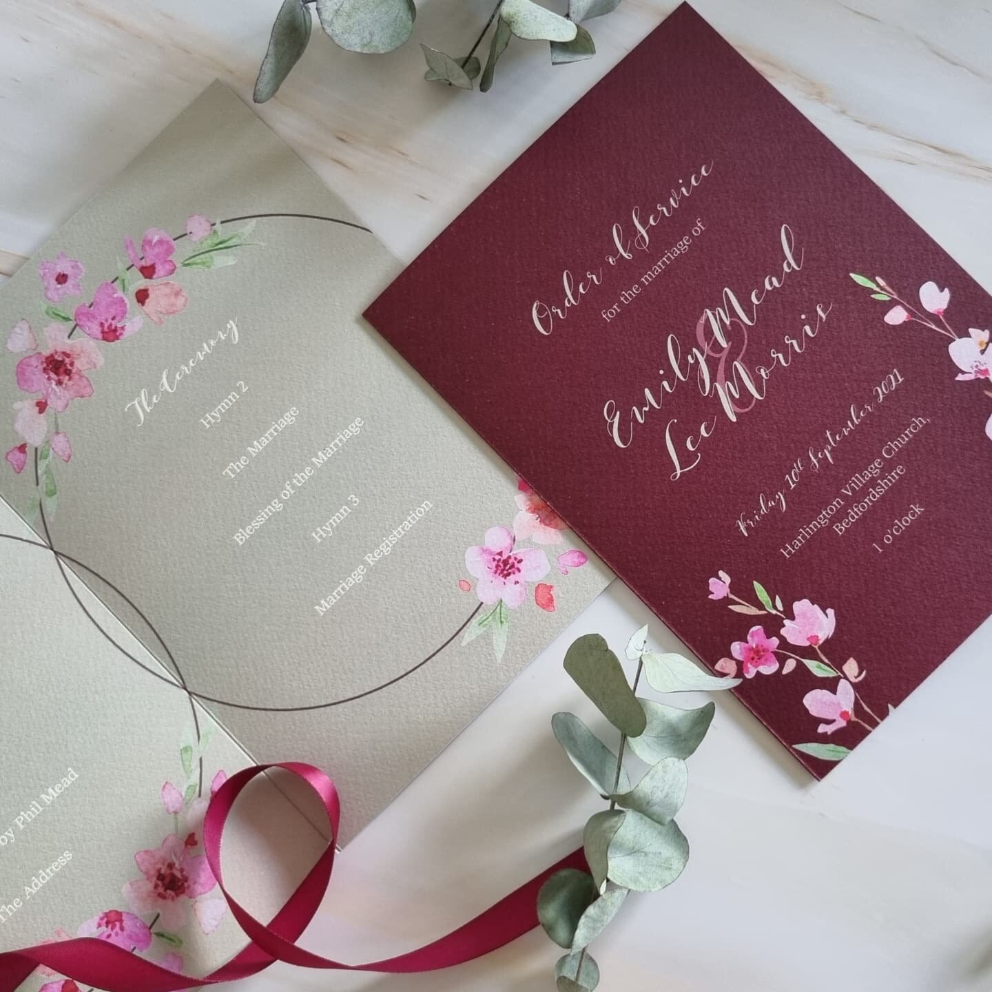 🌸🌿
Order of service //
These are a must to make your ceremony look extra special 👌 I was really pleased with how these turned out for Emily and Lee's wedding back in September. I loved the cherry blossom theme 🌸🌿
.
.
.
#loveislove #orderofservic