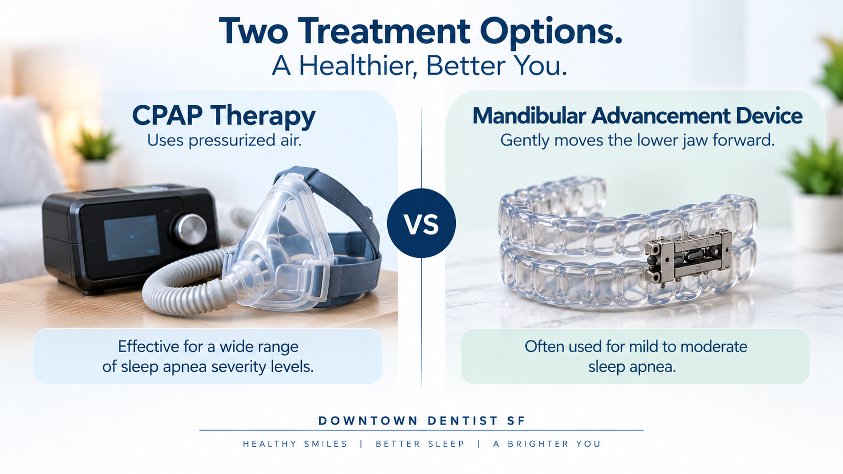 CPAP vs. Dental Sleep Apnea Devices: A San Francisco Dentist Explains Your Options