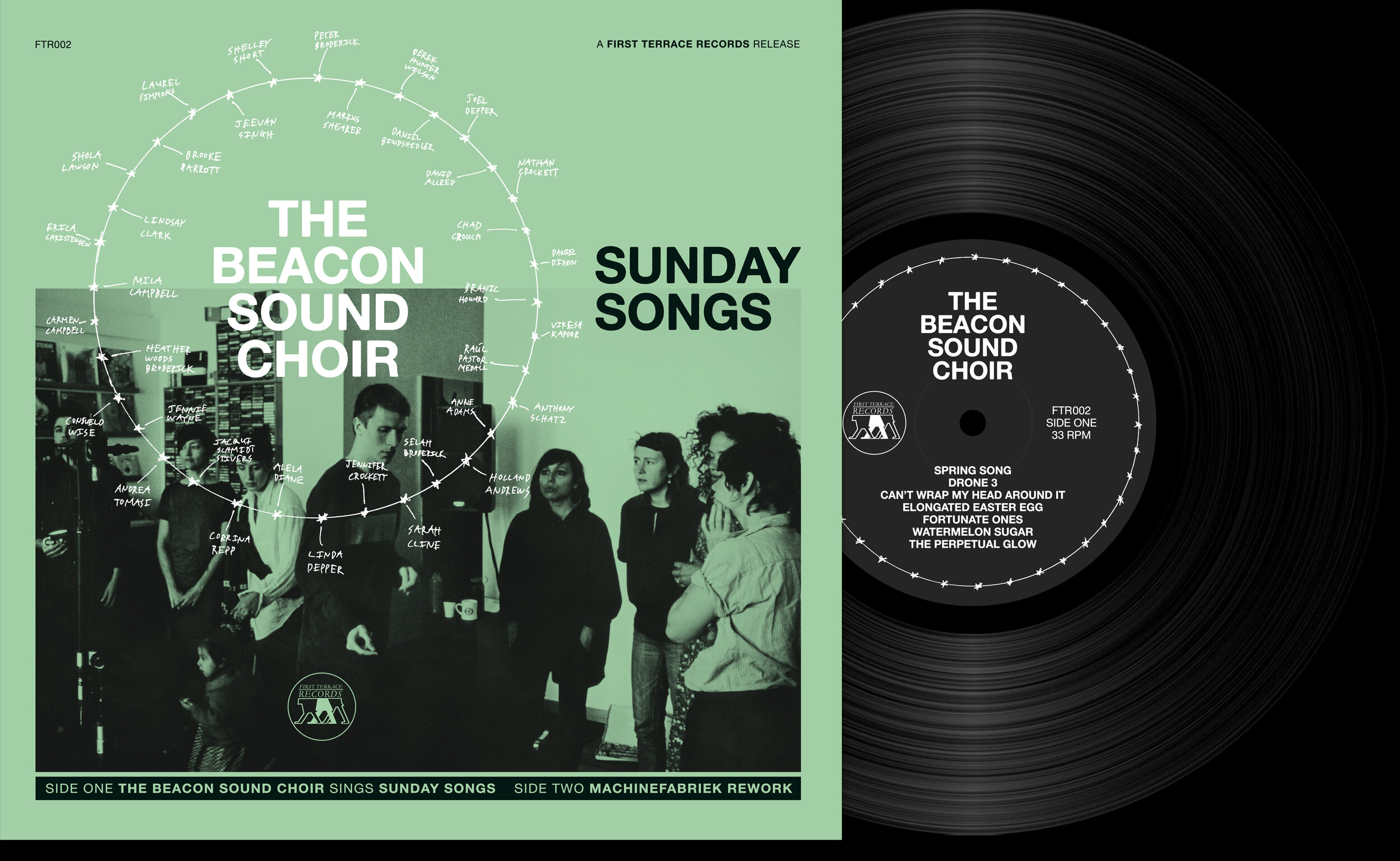  lp front cover – The Beacon Sound Choir Sunday Songs First Terrace Records, 2017 