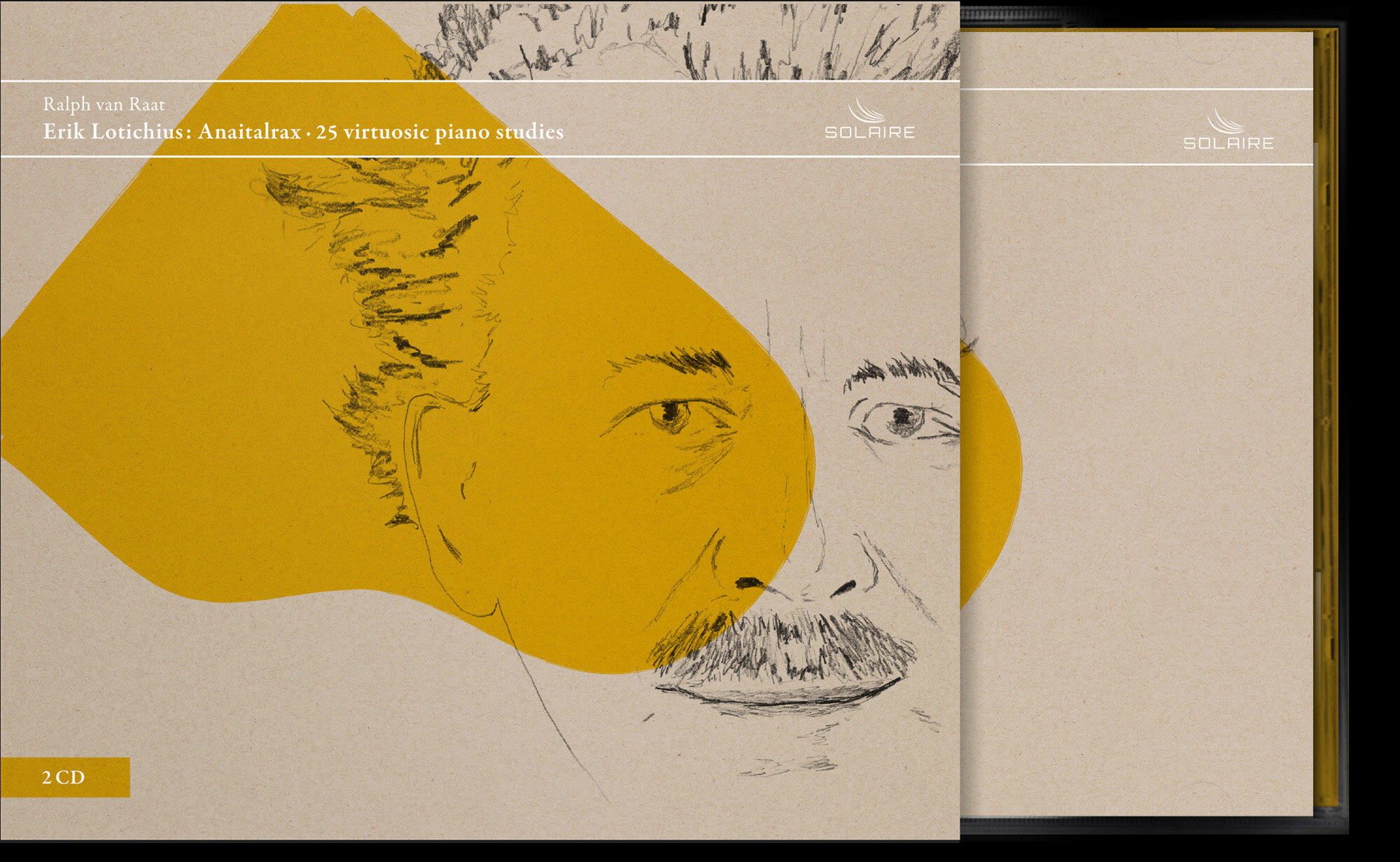  cd slipcase drawing by Koka Jonsson – Ralph van Raat Erik Lotichius: Anaitalrax Solaire Records, 2017 