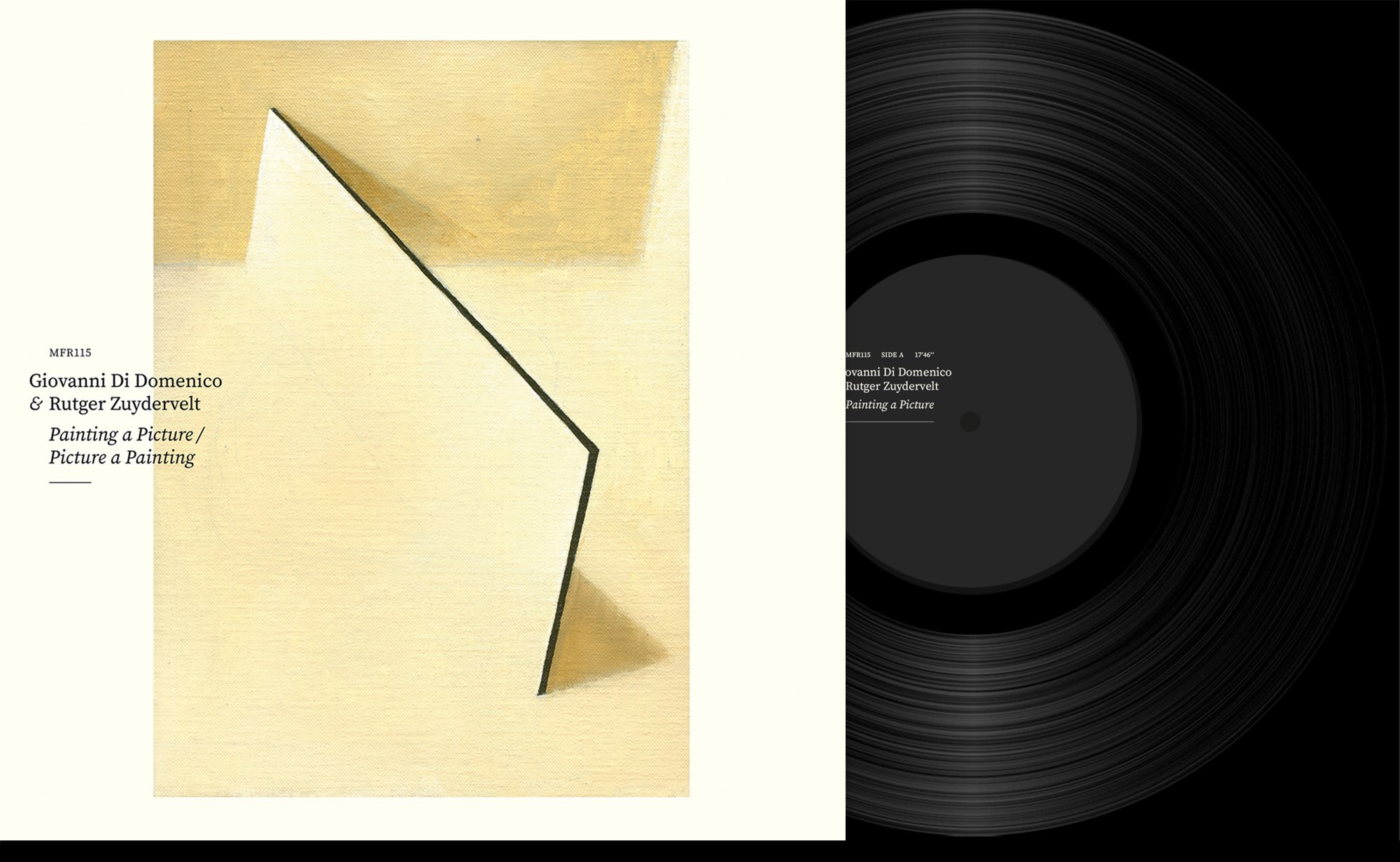 lp front cover painting by Christiaan Kuitwaard - Giovanni Di Domenico Painting a Picture / Picture a Painting Moving Furniture Records, 2025