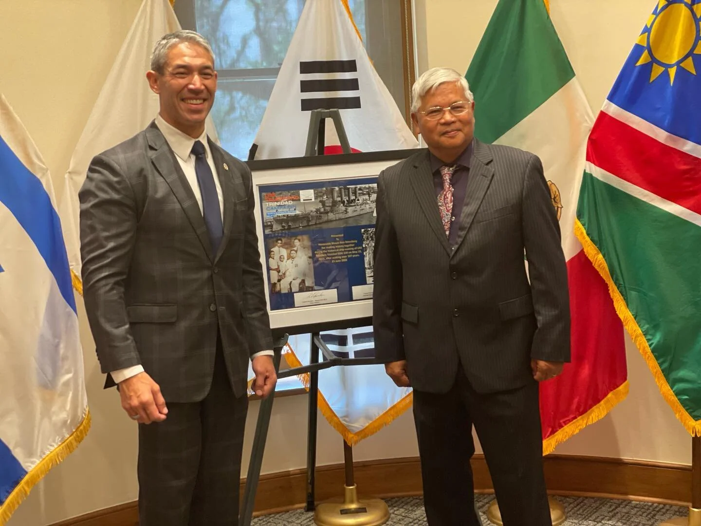 USSTTC Celebratory Coin and Certificate of Honor to Mayor Ron Nirenburg @ron_nirenberg