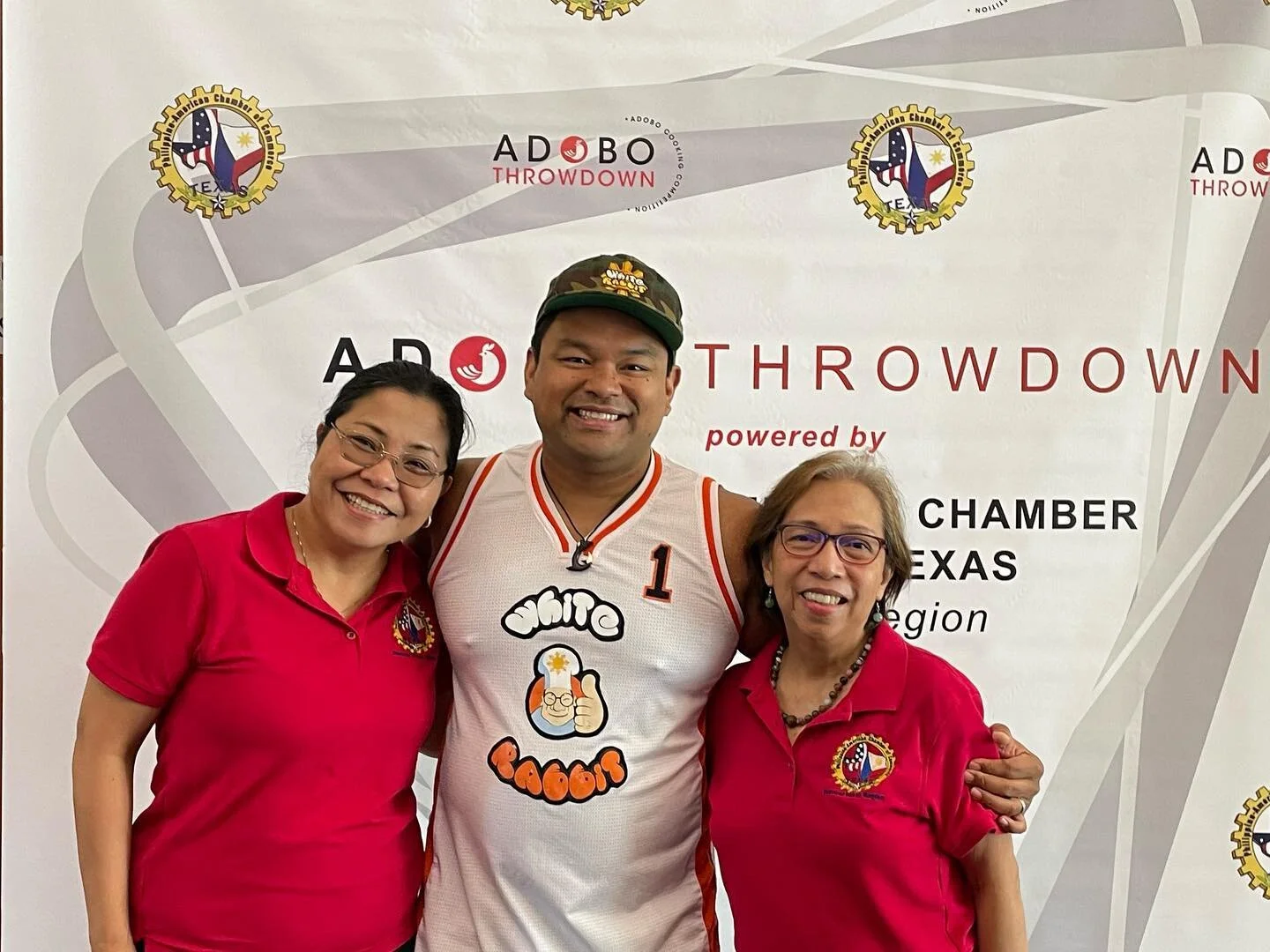 PACC-CTR officers Danet Bluhm, Yoly Moy and Gene Carangal with PACC Austin chair Jay Aquino at the Filipino and Pacific Islander Festival