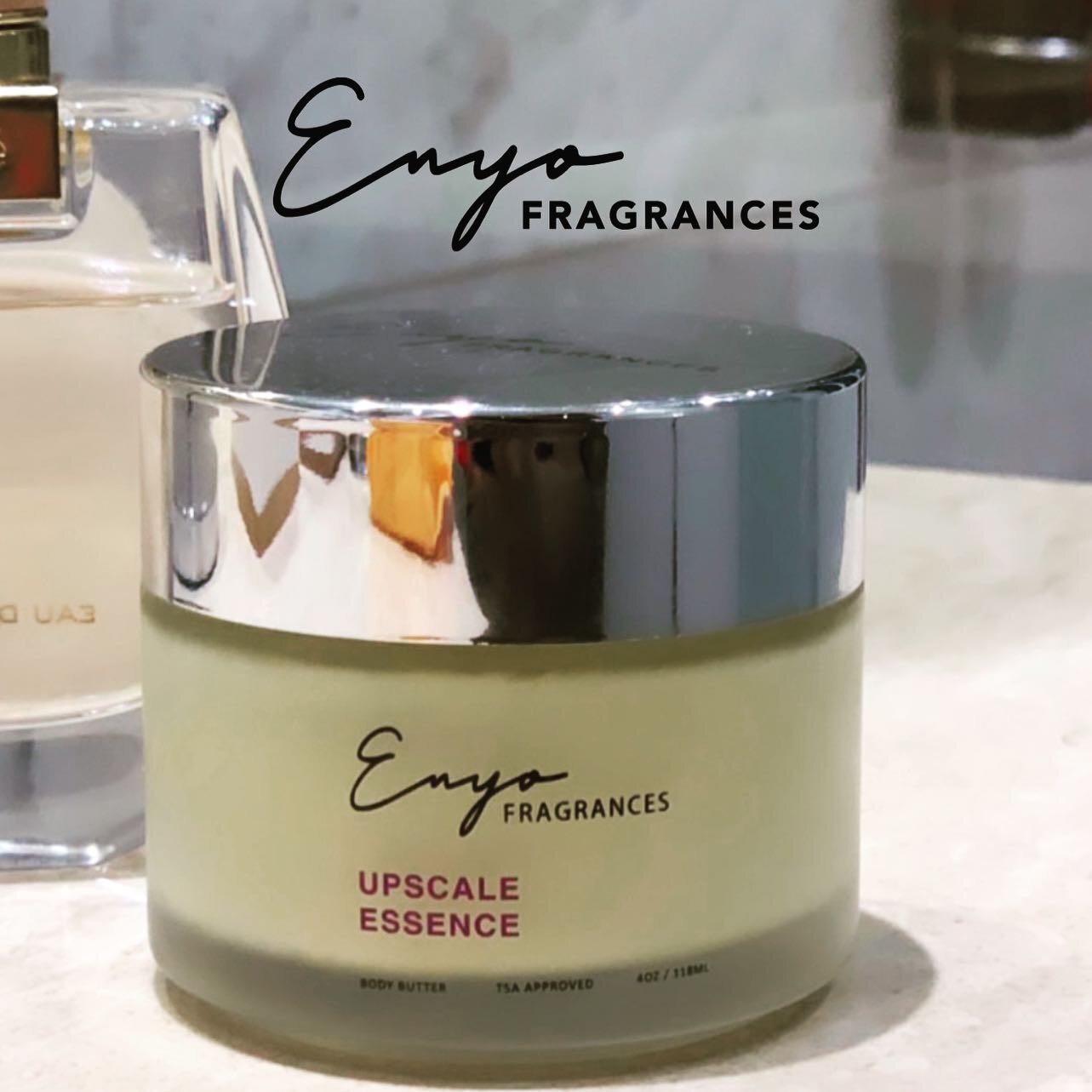 formulated with shea butter and two of perfumery's stellar ingredients, Oud wood &amp; vanilla, Upscale Essence will leave your skin smooth and with an enticing scent. 

#enyofragrances #skincare #fragrance #parfum #sheabutter #sheamoisture #cosmetic