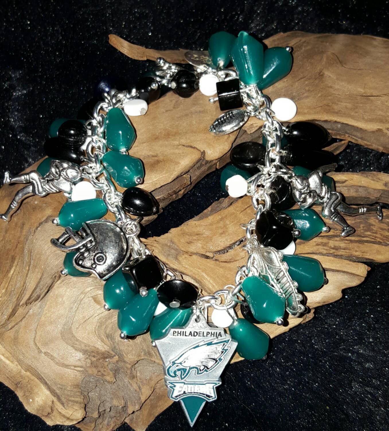 Buy Howlite and Eagles Eye Bracelet With Customizable Charm Online in India  - Etsy