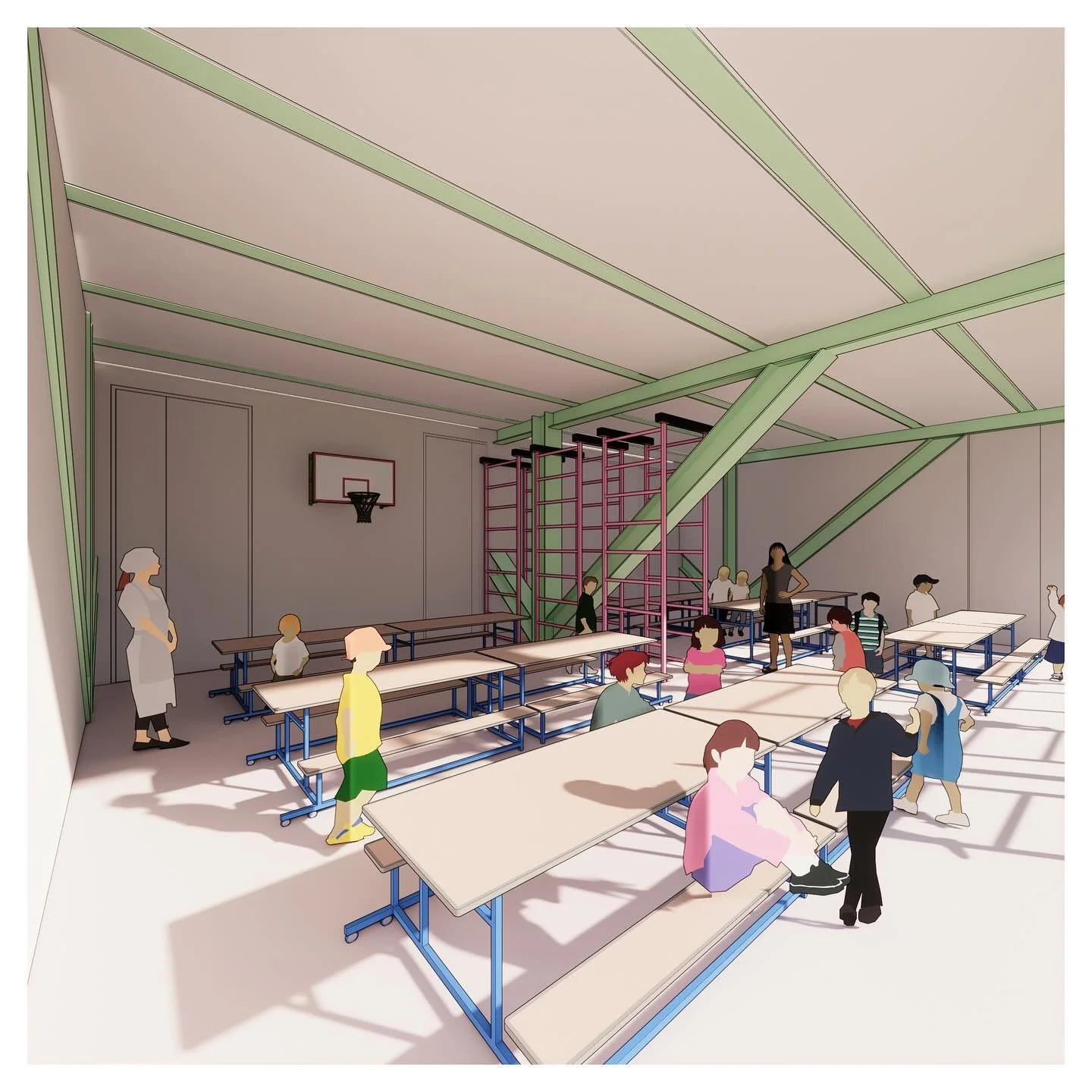 Updates to our new mixed-use housing project in Camden, which combines 31 flats, a cafe and a flexible use community space for the neighbouring pre-prep school.

@mantlearchitects director Rob Beacock for @tpbennettllp.

#mantlearchitects #schoolarch