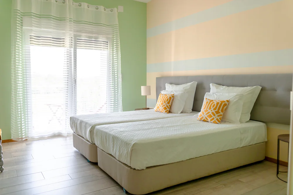Bedroom overlooking the fields