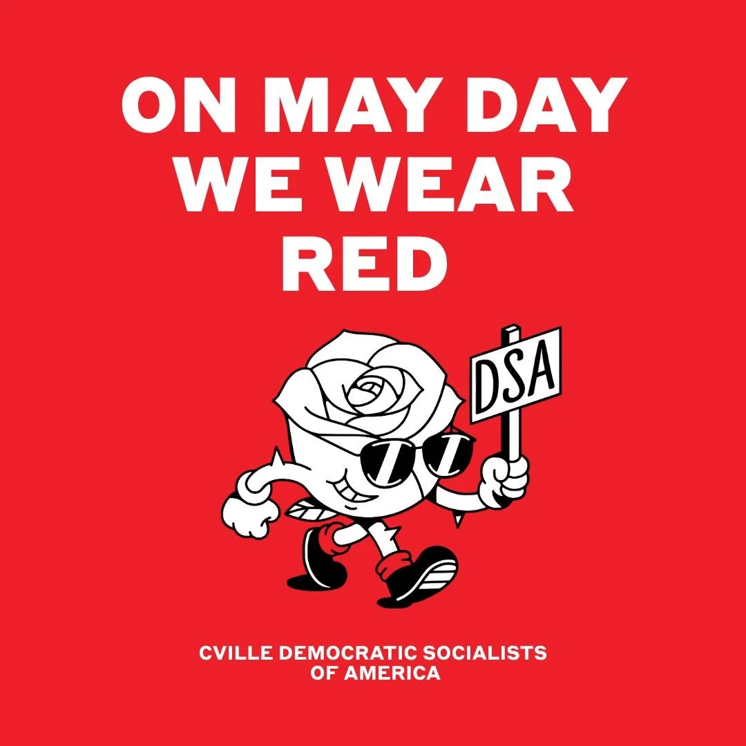 On May Day we wear red.
Red for the workers who fought before us. Red for solidarity across borders. Red for the world we&rsquo;re building together.
Wear red tomorrow and join workers everywhere in showing our collective power. March with Strike Rea