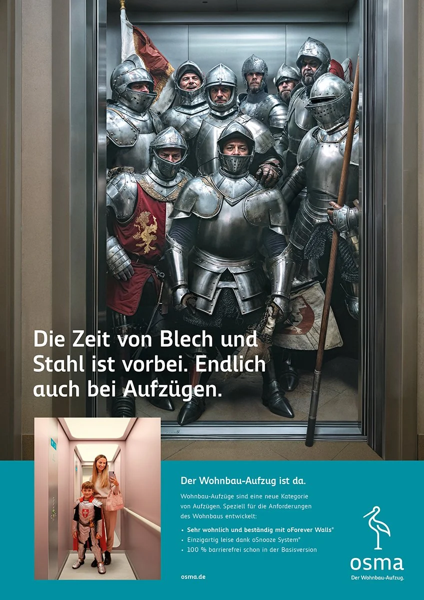 The era of sheet metal and steel is over – finally in elevators as well.